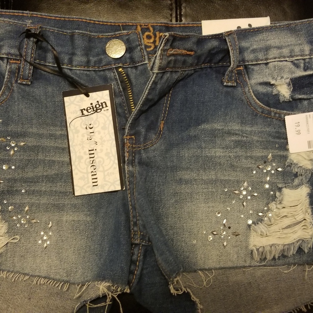 Denim shorts